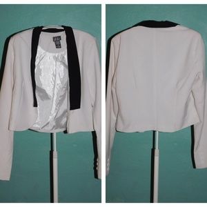 White and Black Blazer